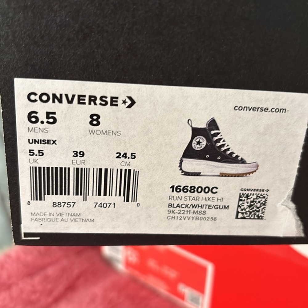 Converse Black and White High-Tops - Picture 7 of 8